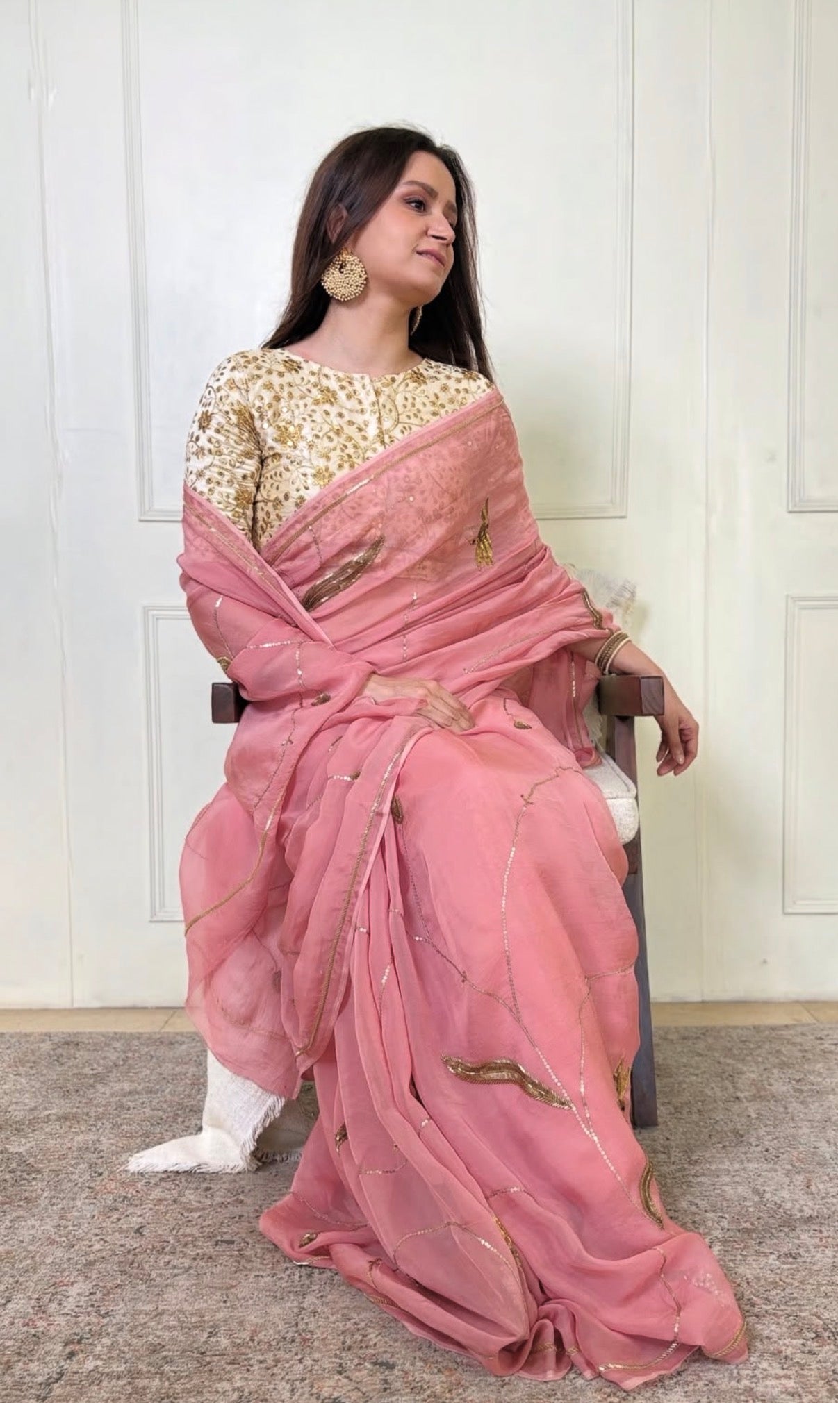 Hummingbird Saree In Pink