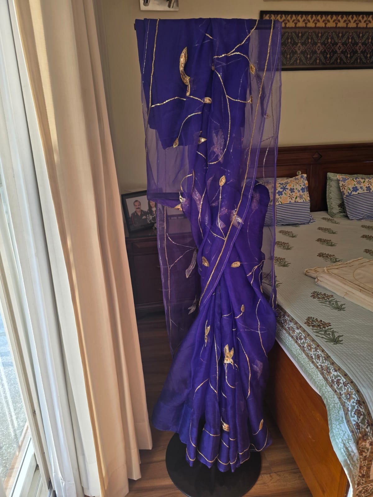 Hummingbird Saree In Blue