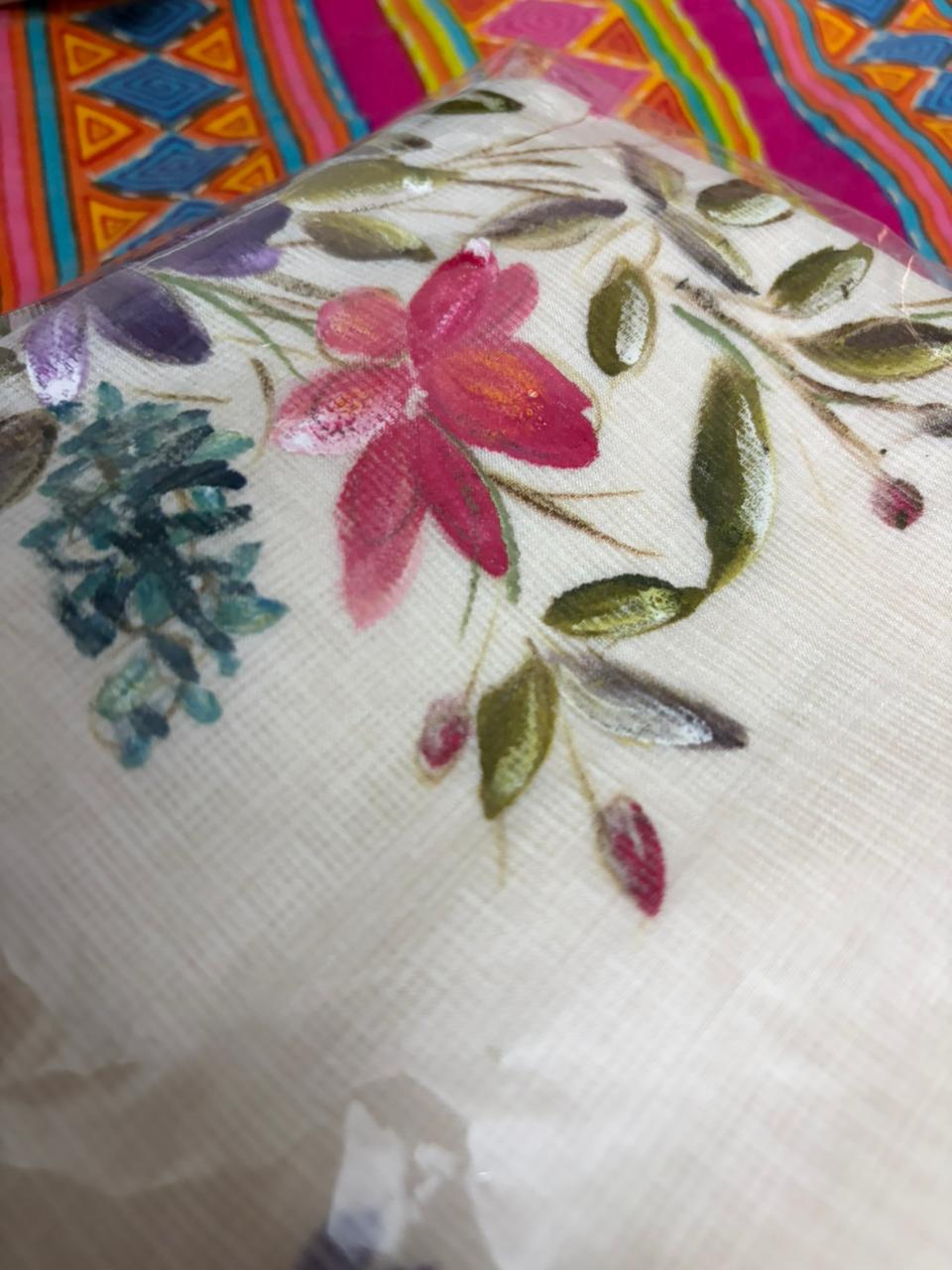 Alvira Handpainted Pure Kota Silk Dupatta
