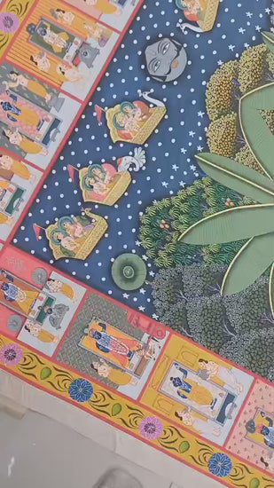 24 Swaroop of Srinath Ji Hand made Painting For Home Decor